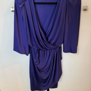 Biba Deep Purple Silk Dress